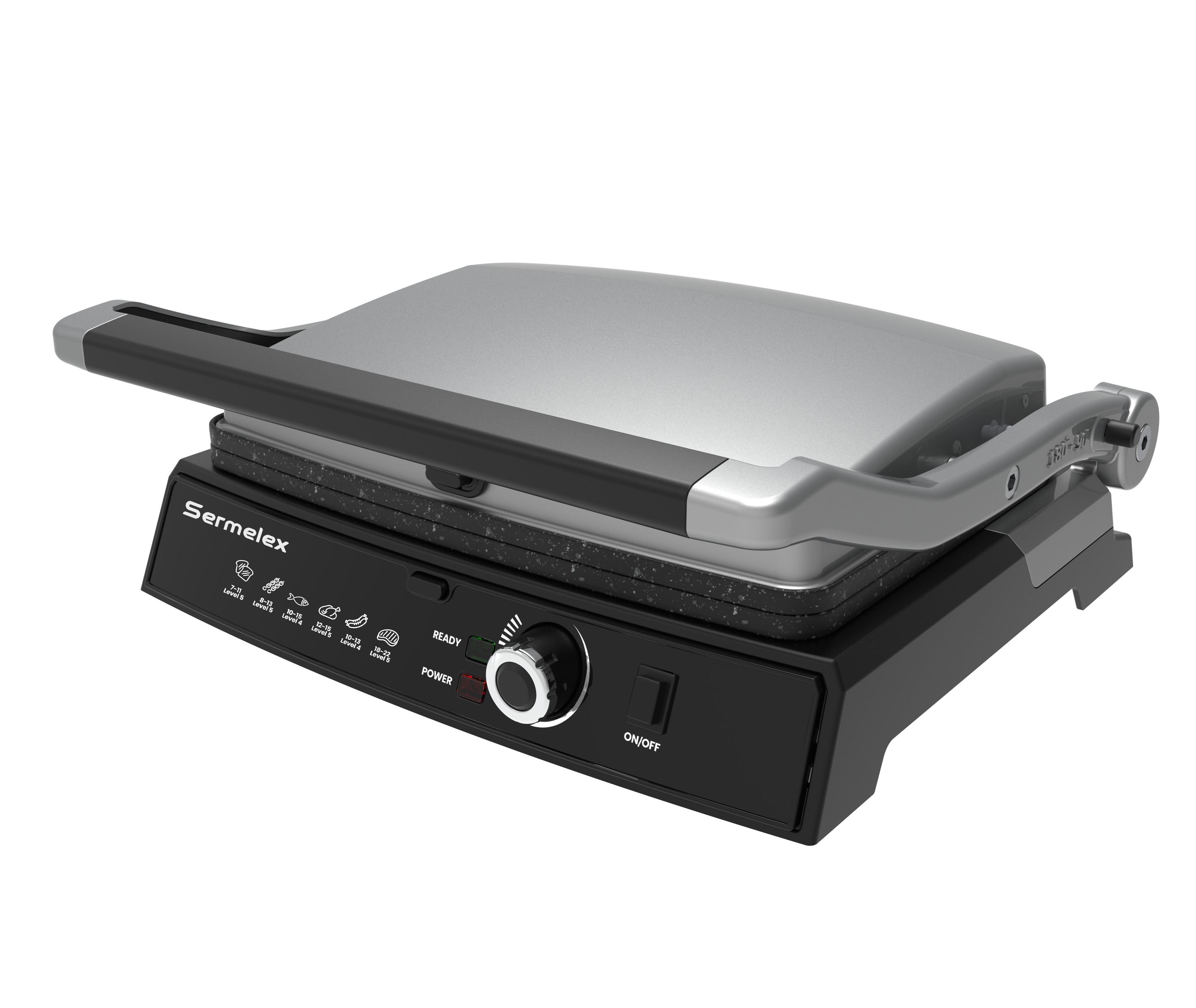 Sermelex 5000 Pro Grill Tost Makinesi (INOX)