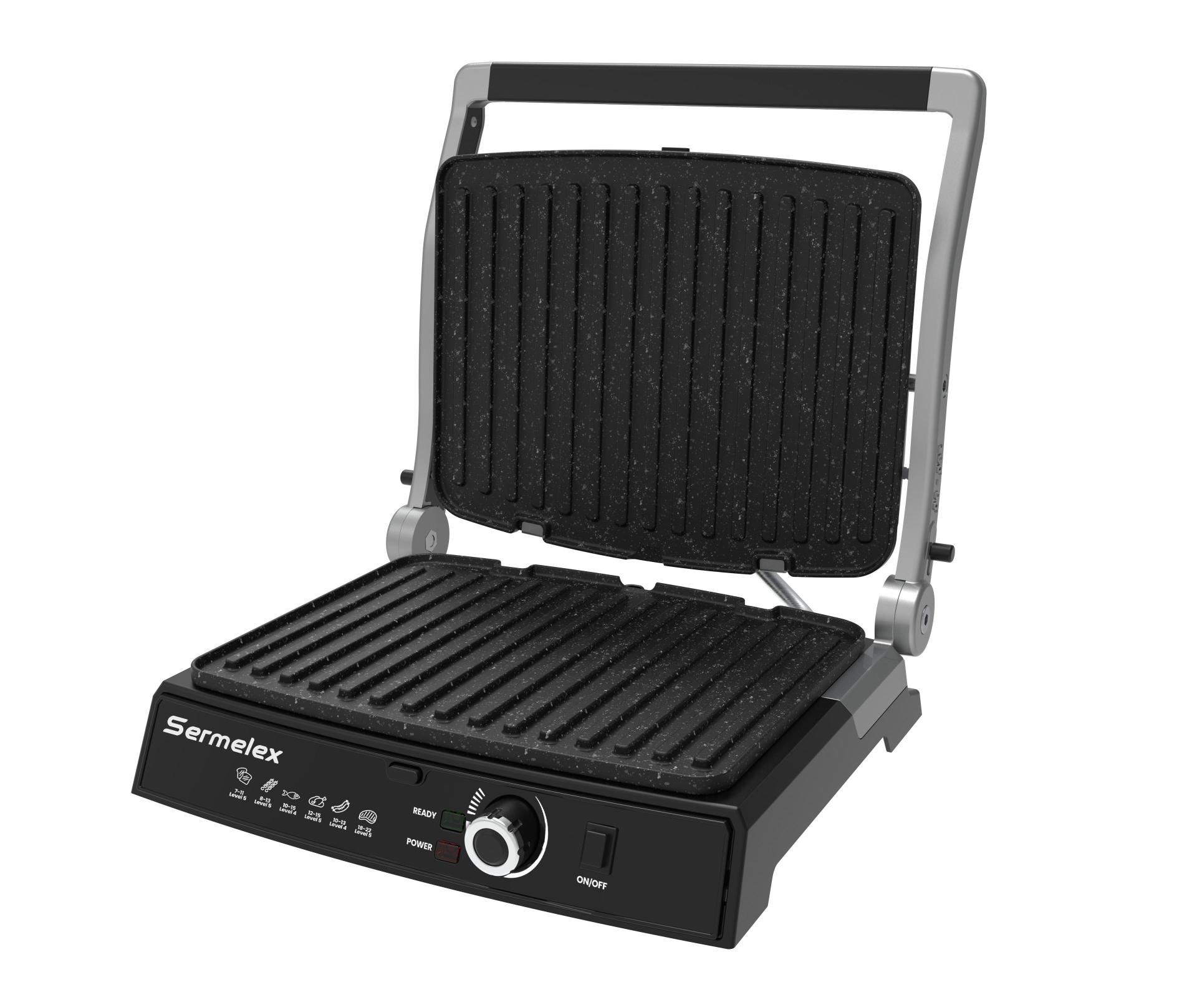 Sermelex 5000 Pro Grill Tost Makinesi (INOX)