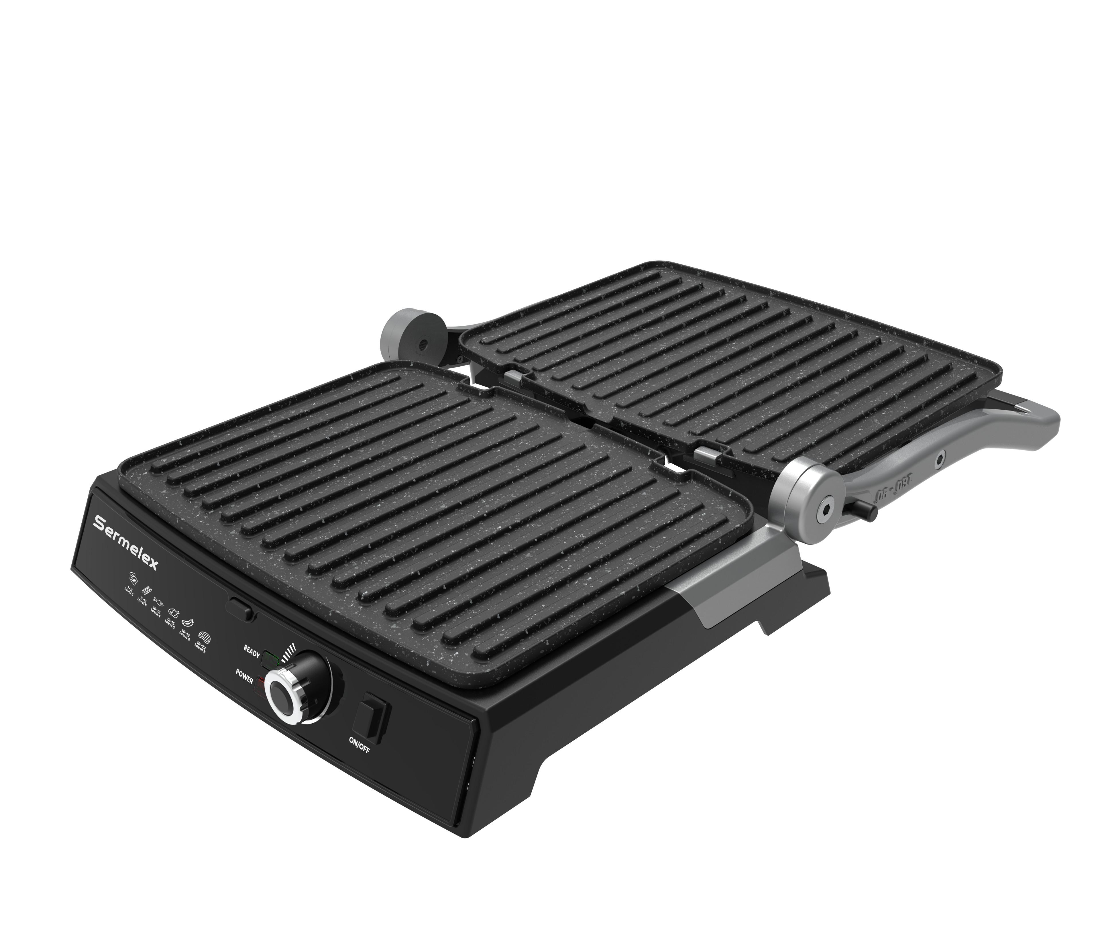 Sermelex 5000 Pro Grill Tost Makinesi (INOX)