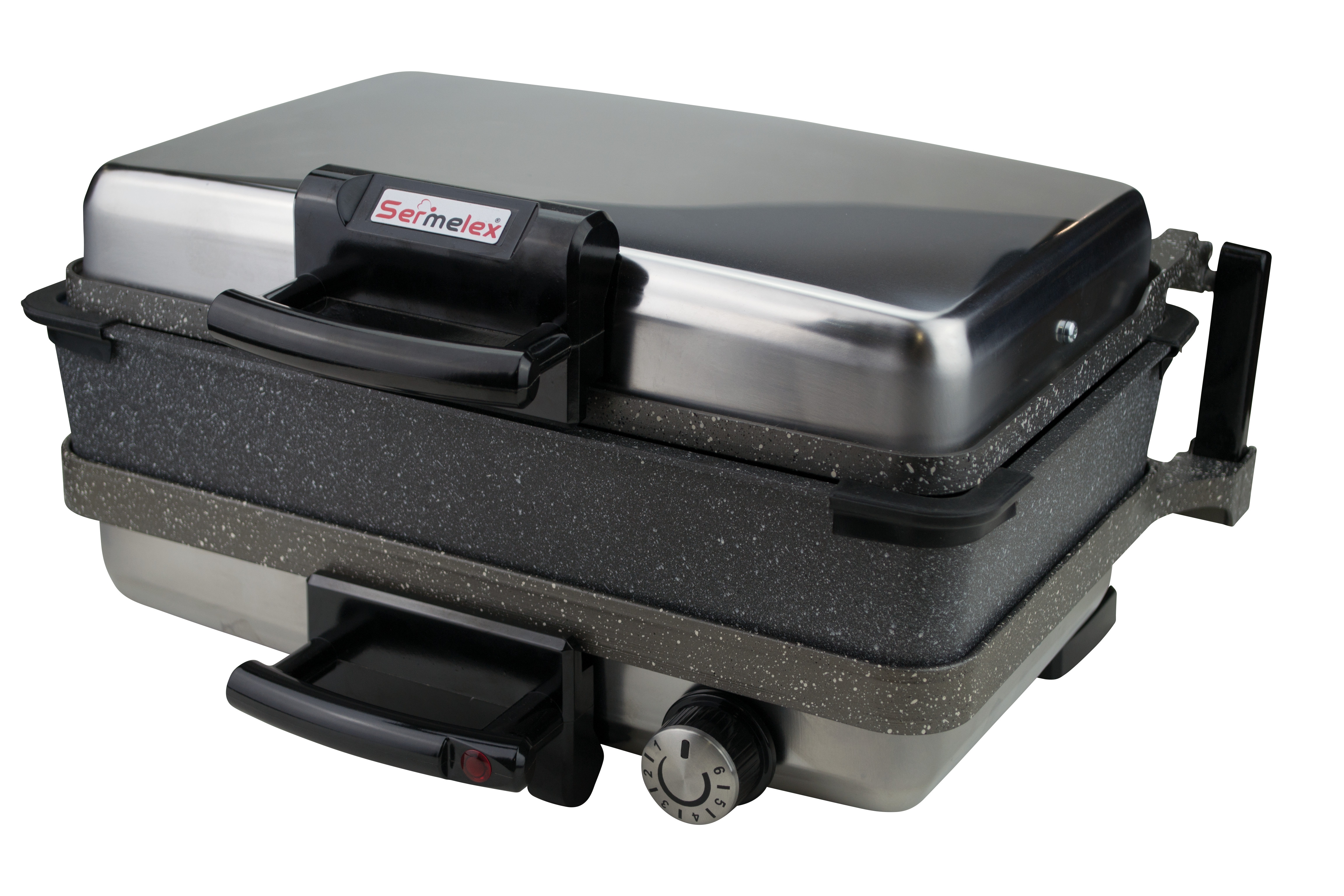 Sermelex JUMBO Granit Grill (INOX) TAVA DAHİL - Silex Bazlama ve Lahmacun Makinesi