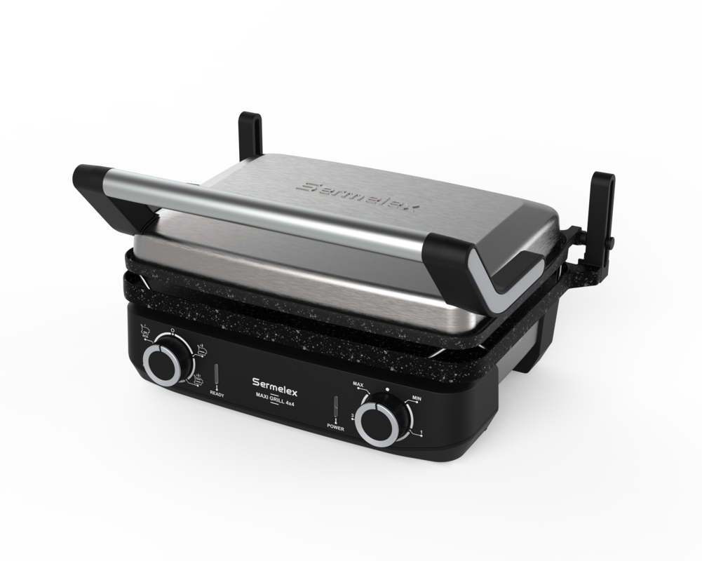 Sermelex Maxi Grill 4x4 Multi Fonksiyonel Pişirici  Maxi Grill Pan HEDİYELİ 2200 Watt
