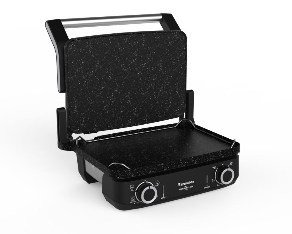 Sermelex Maxi Grill 4x4 Multi Fonksiyonel Pişirici  Maxi Grill Pan HEDİYELİ 2200 Watt