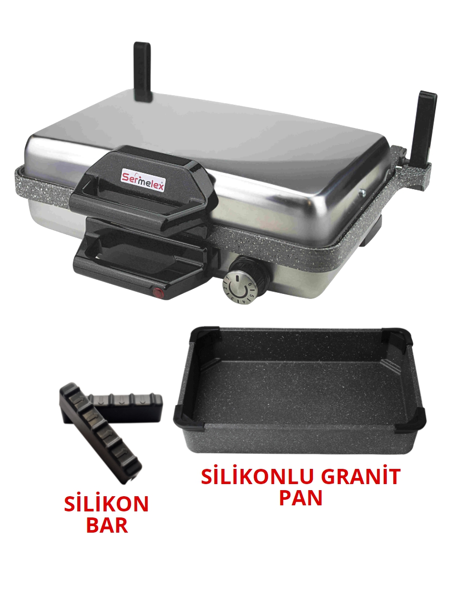 Sermelex Turbo Granit Grill (INOX) TAVA DAHİL - Silex Lahmacun Makinesi