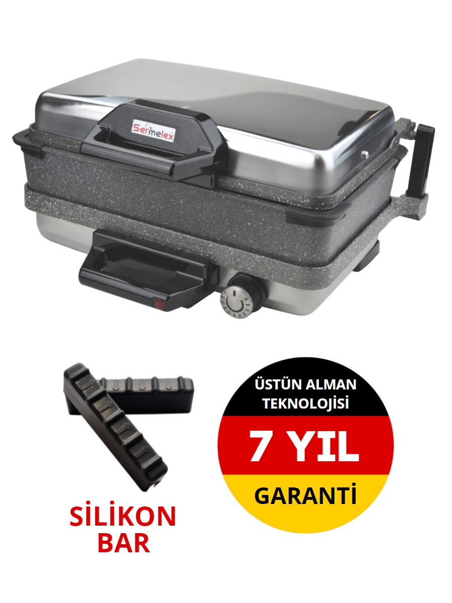 Sermelex Turbo Granit Grill (INOX) TAVA DAHİL - Silex Lahmacun Makinesi